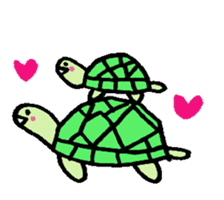 Cute turtles and seals sticker #7520833