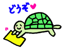 Cute turtles and seals sticker #7520853