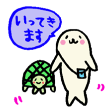 Cute turtles and seals sticker #7520866