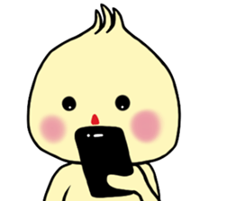 Small basket parcel sticker #7521024