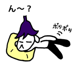 eggplant bow. sticker #7521288