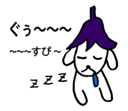 eggplant bow. sticker #7521290