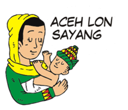 I love Aceh sticker #7521494