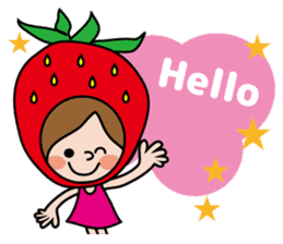 Little Red Riding Strawberry Hood sticker #7521508
