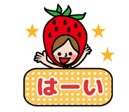 Little Red Riding Strawberry Hood sticker #7521510