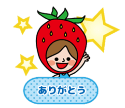 Little Red Riding Strawberry Hood sticker #7521511