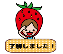 Little Red Riding Strawberry Hood sticker #7521512