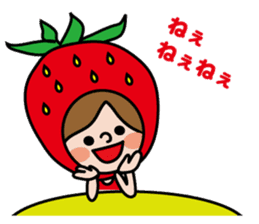 Little Red Riding Strawberry Hood sticker #7521513