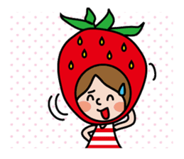 Little Red Riding Strawberry Hood sticker #7521514