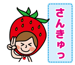 Little Red Riding Strawberry Hood sticker #7521515
