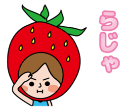 Little Red Riding Strawberry Hood sticker #7521516