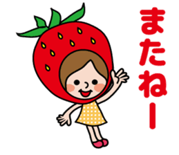 Little Red Riding Strawberry Hood sticker #7521518