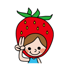 Little Red Riding Strawberry Hood sticker #7521520