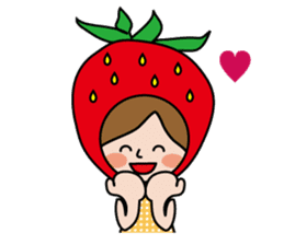 Little Red Riding Strawberry Hood sticker #7521521