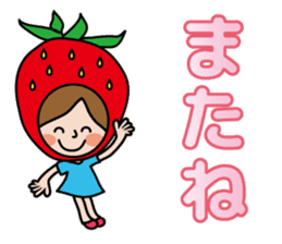 Little Red Riding Strawberry Hood sticker #7521523