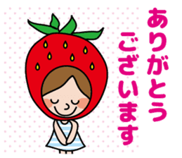 Little Red Riding Strawberry Hood sticker #7521525