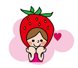 Little Red Riding Strawberry Hood sticker #7521526