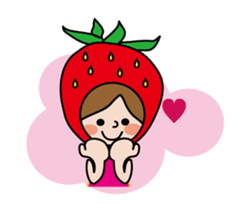 Little Red Riding Strawberry Hood sticker #7521526