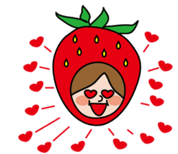 Little Red Riding Strawberry Hood sticker #7521527