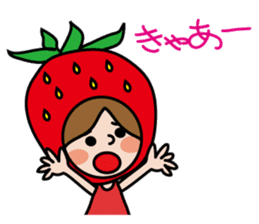 Little Red Riding Strawberry Hood sticker #7521533