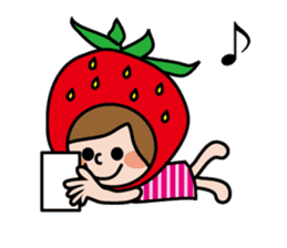 Little Red Riding Strawberry Hood sticker #7521534