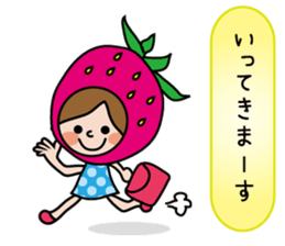 Little Red Riding Strawberry Hood sticker #7521535