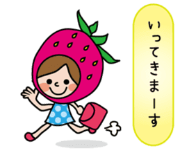 Little Red Riding Strawberry Hood sticker #7521535