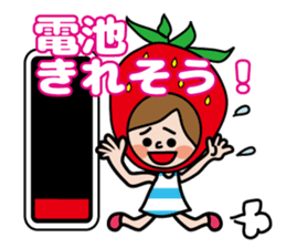 Little Red Riding Strawberry Hood sticker #7521536