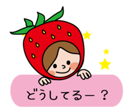 Little Red Riding Strawberry Hood sticker #7521537