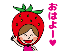 Little Red Riding Strawberry Hood sticker #7521538