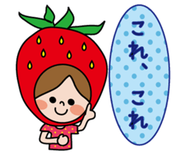 Little Red Riding Strawberry Hood sticker #7521540