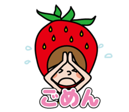 Little Red Riding Strawberry Hood sticker #7521541