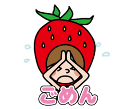 Little Red Riding Strawberry Hood sticker #7521541