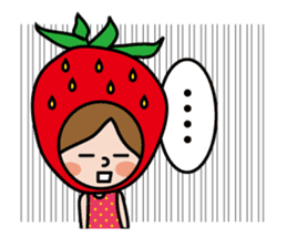 Little Red Riding Strawberry Hood sticker #7521543
