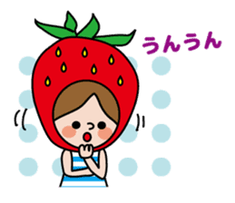 Little Red Riding Strawberry Hood sticker #7521547