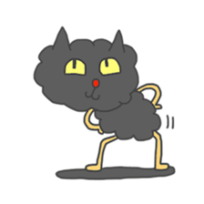 Of black cat Tango sticker #7521991