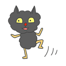 Of black cat Tango sticker #7521992