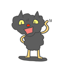 Of black cat Tango sticker #7521996