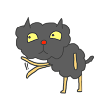 Of black cat Tango sticker #7521997