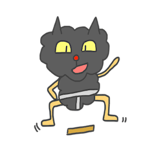 Of black cat Tango sticker #7521998