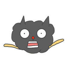 Of black cat Tango sticker #7522001