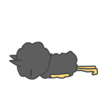 Of black cat Tango sticker #7522002