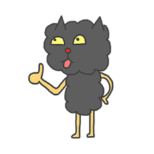 Of black cat Tango sticker #7522005