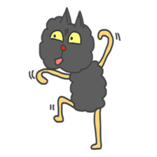 Of black cat Tango sticker #7522006