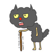 Of black cat Tango sticker #7522010