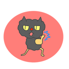 Of black cat Tango sticker #7522012
