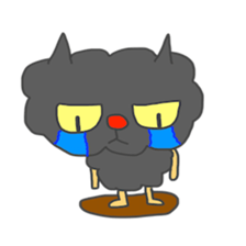 Of black cat Tango sticker #7522020