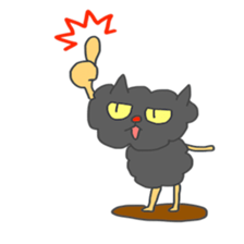 Of black cat Tango sticker #7522021