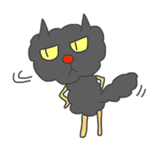 Of black cat Tango sticker #7522023