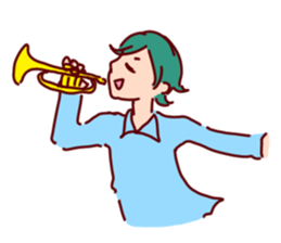 Everyone of brass band 2 sticker #7522747